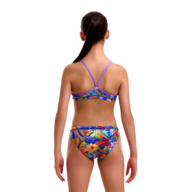 FUNKITA Girl (8-14ans) Austin Flowers Racerback Two Piece Maillot de bain filles 2 pieces