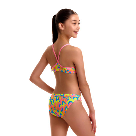 FUNKITA Girl (8-14ans) Hillary Puff Racerback Two Piece Maillot de bain filles 2 pieces | Les4Nages