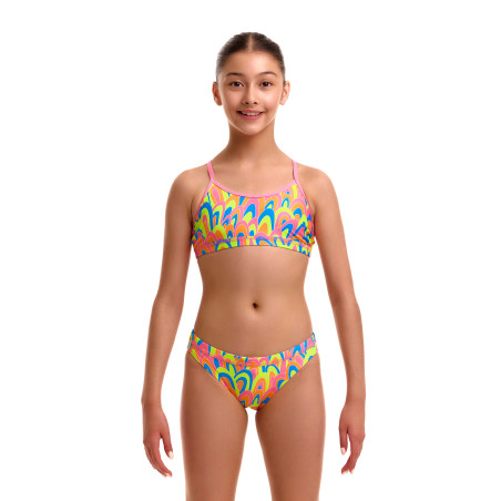 FUNKITA Girl (8-14ans) Hillary Puff Racerback Two Piece Maillot de bain filles 2 pieces | Les4Nages