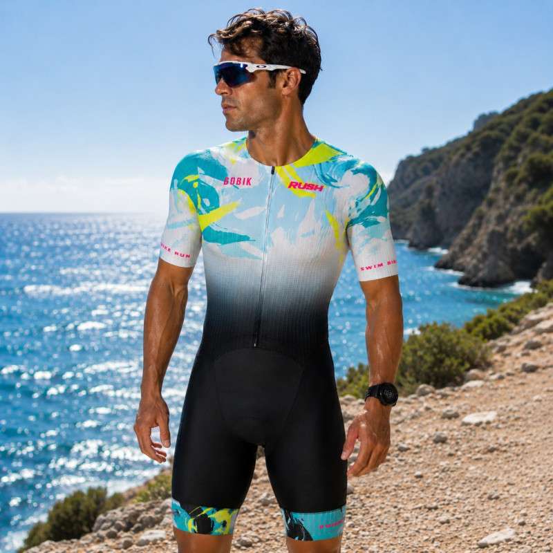 RUSH ALLIGATOR AQUA Homme - Trifonction Triathlon manches courtes | Les4Nages
