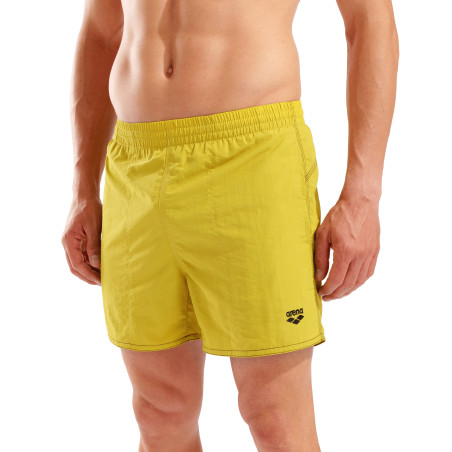 Short de Plage ARENA Men's Bywayx R Shorts GOLDEN KAKI-BLACK | Les4Nages