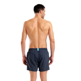 Short de Plage ARENA Men's Bywayx R Shorts ASPHALT-NEON BLUE