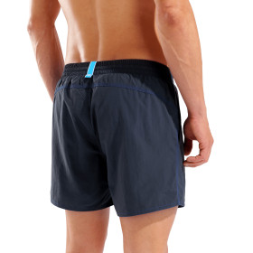 Short de Plage ARENA Men's Bywayx R Shorts ASPHALT-NEON BLUE