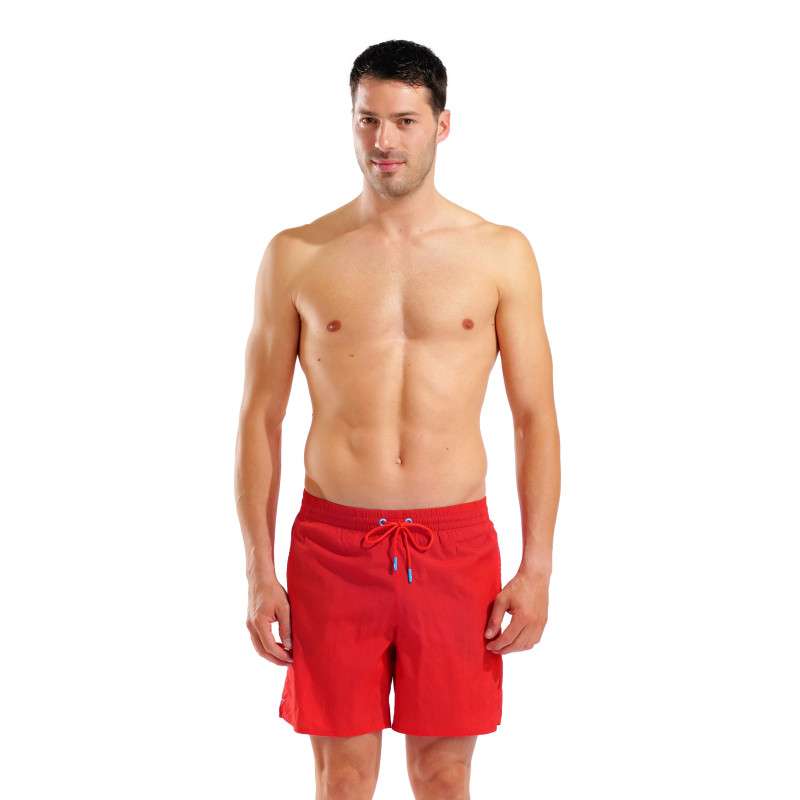 Short de Plage ARENA Men's Beach Boxer Arena Solid RED | Les4Nages