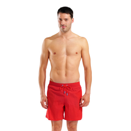 Short de Plage ARENA Men's Beach Boxer Arena Solid RED | Les4Nages Short de Plage ARENA Men's Beach Boxer Arena Solid RED | Les4Nages