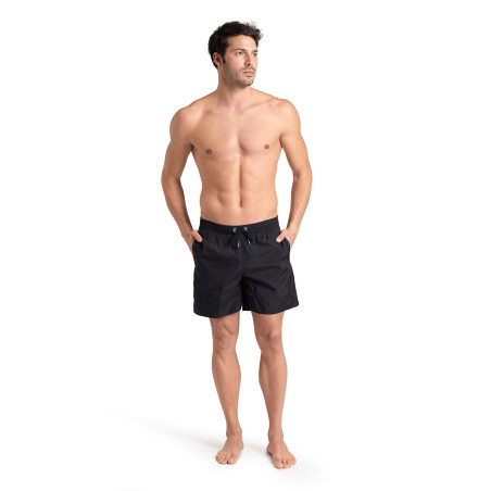Short de Plage ARENA Men's Beach Boxer Arena Solid BLACK | Les4Nages Short de Plage ARENA Men's Beach Boxer Arena Solid BLACK | Les4Nages