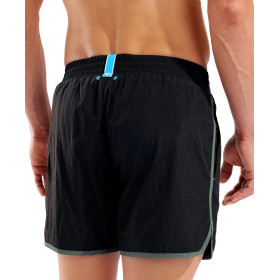 Short de Plage ARENA Men's Arena Big Logo Borders Beach Short BLACK-SAGE