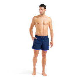 Short de Plage ARENA Men's Arena Big Logo Borders Beach Short NAVY-NEON BLUE