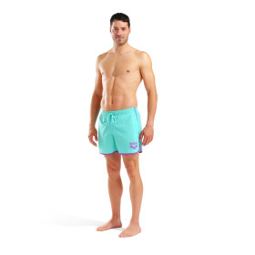 Short de Plage ARENA Men's Arena Big Logo Borders Beach Short WATER-VIOLET