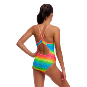 FUNKITA Girl (8-14ans) Melting Mayhem - Diamond Back One Piece