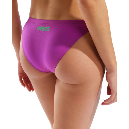 Bas de Maillot 2 pièces ARENA SOLID Team Swim Bottom VERY FUCHSIA-TEAM GREEN | Les4Nages