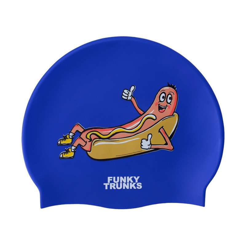 FUNKY TRUNKS Hot Dawg- bonnet de bain fantaisie natation silicone | Les4Nages