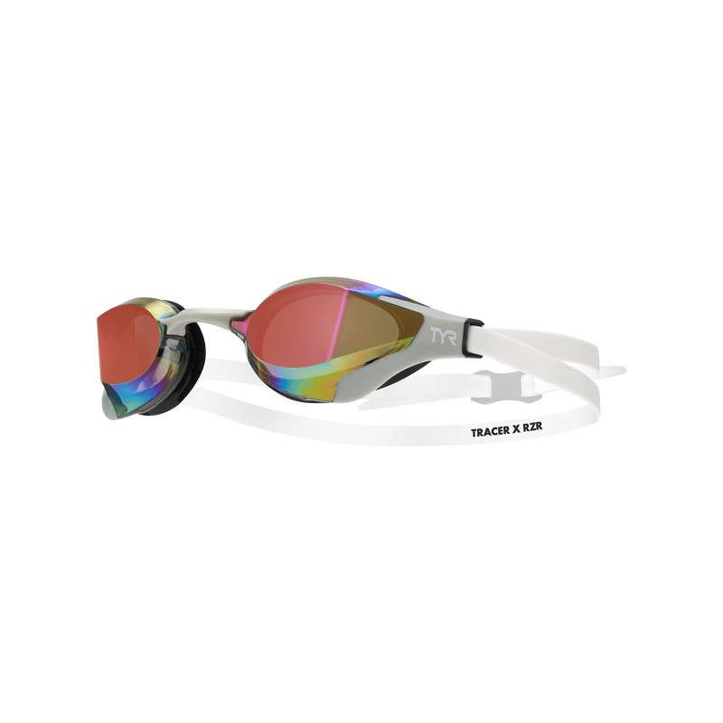 TYR TRACER-X RZR MIRRORED White GREY - Lunettes Natation | Les4Nages