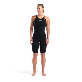 ARENA VELOCE Dos Fermé (Closed Back ) Powerskin Black Teal - Combinaison Natation Femme