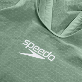 SPEEDO FastSkin LZR PURE INTENT 2.0 OpenBack Kneeskin Dos Ouvert - Green Black-Combinaison Natation Competition Femme