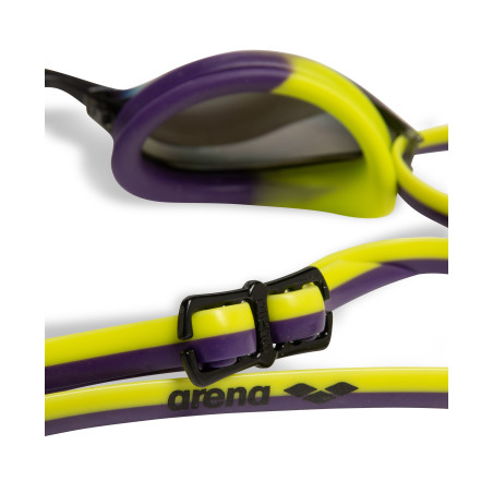 ARENA Python Mirror Violet Plum Artic Lime - Lunettes Natation | Les4Nages