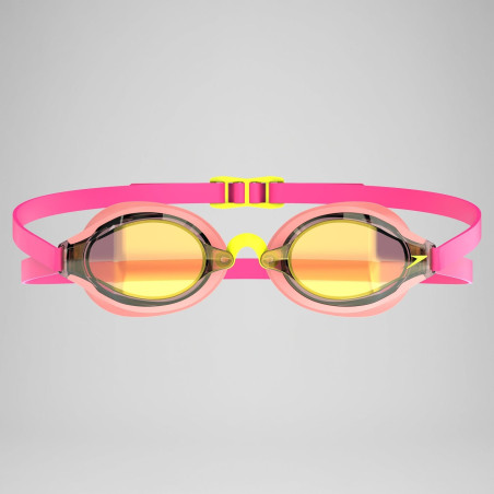 Speedo Fastskin Speedsocket 2 Mirror Neon Melon/Vermillon/Gold Mirror - Lunettes Natation | Les4Nages