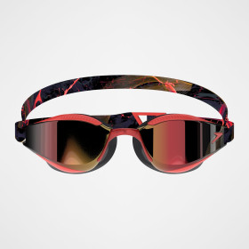 Speedo FASTSKIN HYPER ELITE MIRROR Black / Red - Lunettes Natation