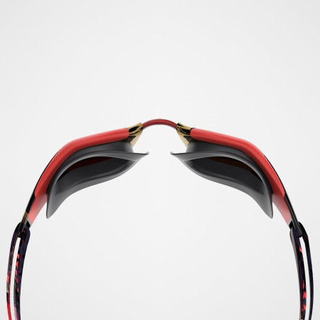 Speedo FASTSKIN HYPER ELITE MIRROR Black / Red - Lunettes Natation | Les4Nages