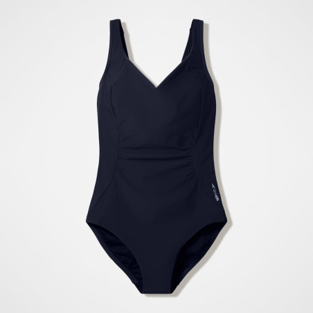 Speedo Shaping Shaping SHIRRED Black - Maillot Aquagym et Natation Femme | Les4Nages