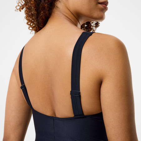 Speedo Shaping Shaping SHIRRED Black - Maillot Aquagym et Natation Femme | Les4Nages