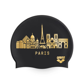 Bonnet ARENA FLAT SILICONE SKYLINE Black - Edition Limitée Paris 2026 
