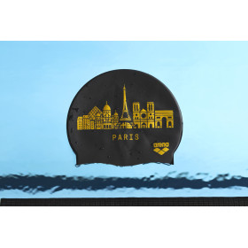 Bonnet ARENA FLAT SILICONE SKYLINE Black - Edition Limitée Paris 2026 