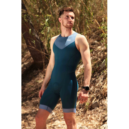 MAKO STEEL BLUE/PETROL TEAM - Trifonction Homme Triathlon | Les4Nages