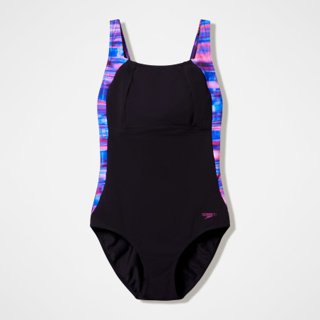 Speedo Shaping LUNA LUSTRE Black Purplr - Maillot Aquagym et Natation Femme | Les4Nages Speedo Shaping LUNA LUSTRE Black Purplr - Maillot Aquagym et Natation Femme | Les4Nages