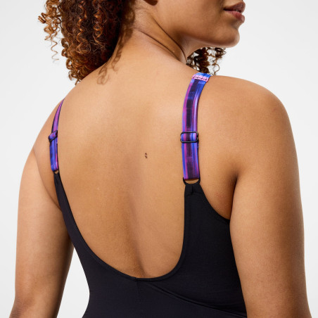 Speedo Shaping LUNA LUSTRE Black Purplr - Maillot Aquagym et Natation Femme | Les4Nages Speedo Shaping LUNA LUSTRE Black Purplr - Maillot Aquagym et Natation Femme | Les4Nages
