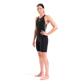 ARENA Powerskin Carbon Air 3 black - teal Dos Fermé - Combinaison Natation Femme