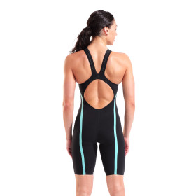 ARENA Powerskin Carbon Air 3 black - teal Dos ouvert - Combinaison Natation Femme