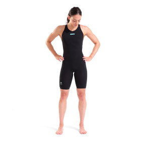 ARENA Powerskin Carbon Air 3 black - teal Dos ouvert - Combinaison Natation Femme