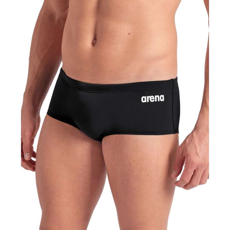 Arena Men's Team SOLID Low Waist Short Black White - Boxer Natation Homme | Les4Nages