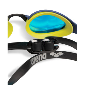 ARENA Cobra Ultra Swipe Mirror - Aqua Shark - Lunettes Natation Bleu Verres Argent