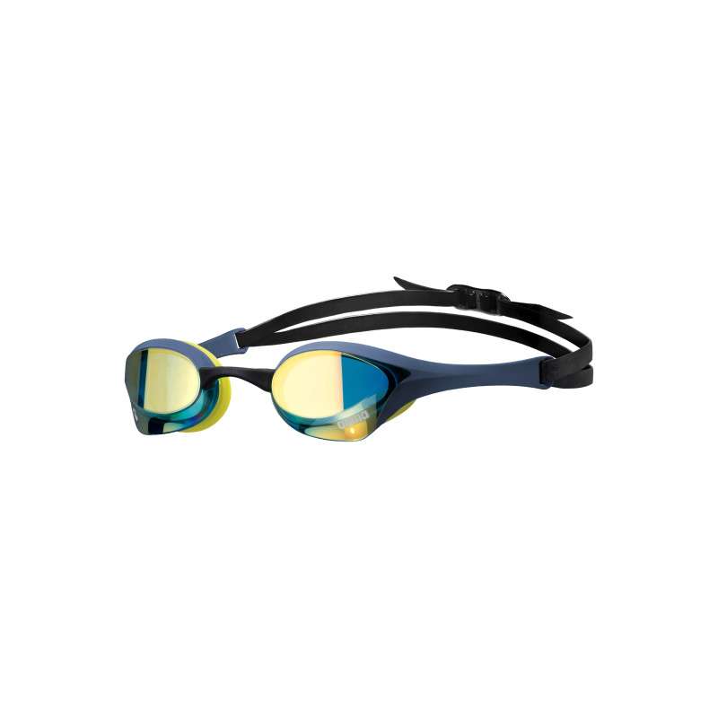 ARENA Cobra Ultra Swipe Mirror - Aqua Shark - Lunettes Natation Bleu Verres Argent | Les4Nages