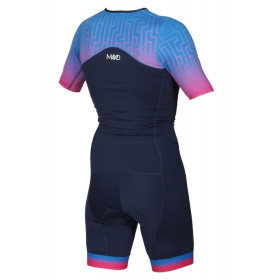 MAKO Team Set-In Labyrinth - Trifonction Femme Triathlon Manches Courtes