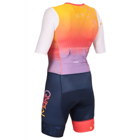 MAKO Pro Set-IN Blossom - Trifonction Femme Triathlon Manches Courtes | Les4Nages MAKO Pro Set-IN Blossom - Trifonction Femme Triathlon Manches Courtes | Les4Nages
