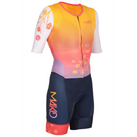 MAKO Pro Set-IN Blossom - Trifonction Femme Triathlon Manches Courtes