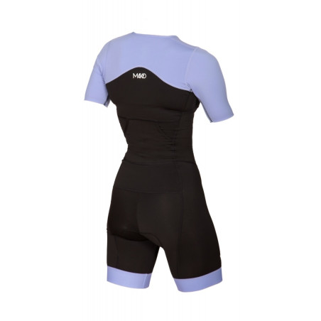 MAKO Team Set-In Lilac/Black - Trifonction Femme Triathlon Manches Courtes | Les4Nages