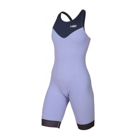 MAKO Team Navy Lilac - Trifonction Femme Triathlon Sans Manche | Les4Nages