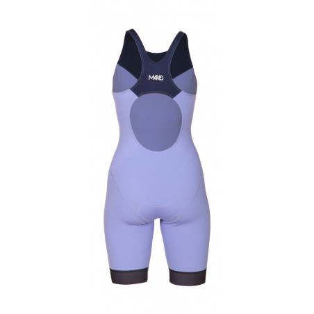MAKO Team Navy Lilac - Trifonction Femme Triathlon Sans Manche | Les4Nages