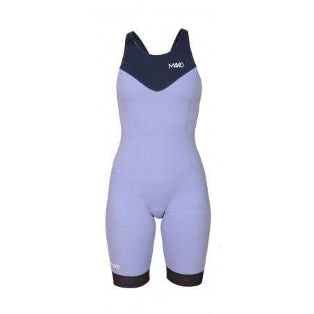 MAKO Team Navy Lilac - Trifonction Femme Triathlon Sans Manche | Les4Nages