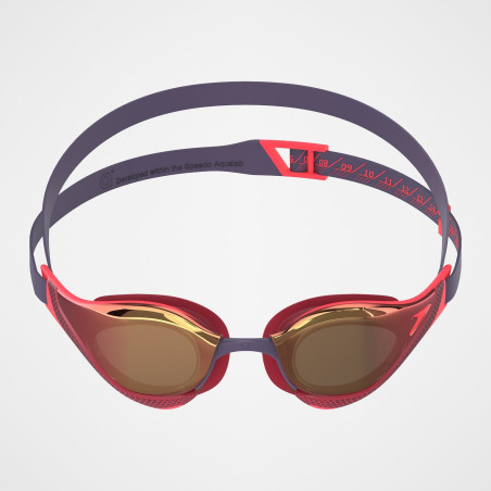 Speedo Fastskin PURE FOCUS Mirror Black Red - Lunettes Natation | Les4Nages