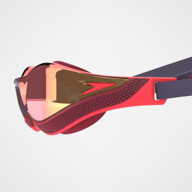 Speedo Fastskin PURE FOCUS Mirror Black Red - Lunettes Natation