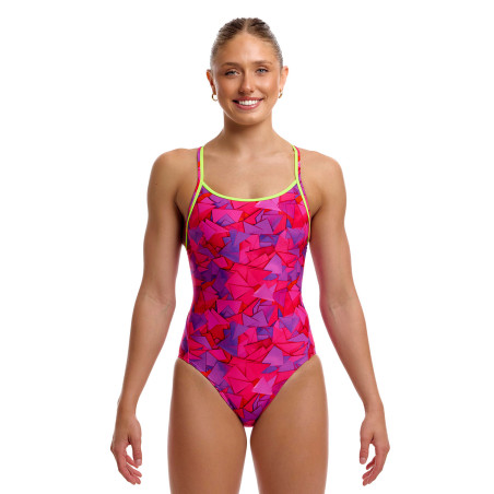Maillot Menstruel Natation FUNKITA Try Pink Diamond Secure - Maillot Femme 1 piece | Les4Nages Maillot Menstruel Natation FUNKITA Try Pink Diamond Secure - Maillot Femme 1 piece | Les4Nages