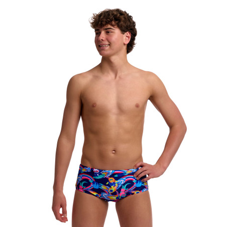 FUNKY TRUNKS (8-12ans) Blast Buddies Sidewinder Trunks - Boxer Natation Garçon | Les4Nages