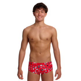 FUNKY TRUNKS (8-12ans) Scribbles Sidewinder Trunks - Boxer Natation Garçon
