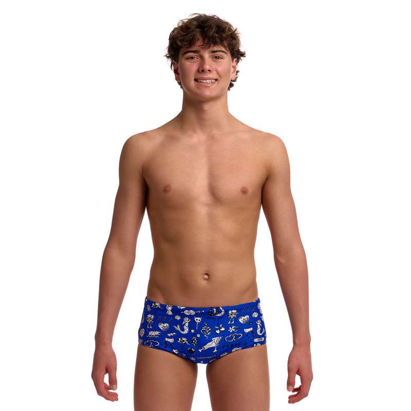 FUNKY TRUNKS (8-12ans) Scratchy Sidewinder Trunks - Boxer Natation Garçon | Les4Nages