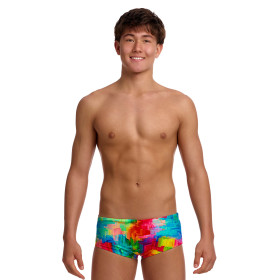 FUNKY TRUNKS (8-12ans) Falling Colours Sidewinder Trunks - Boxer Natation Garçon